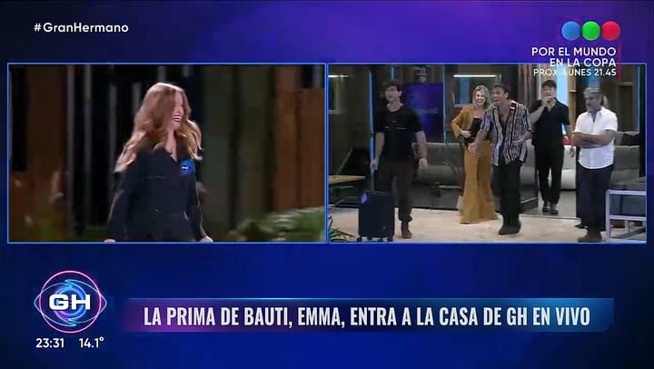 Gran Hermano: ingreso Emma, la prima de Bautista