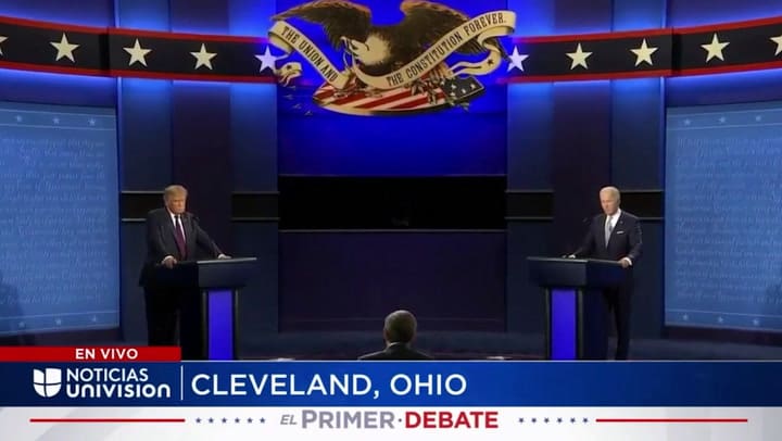 Debate presidencial: violencia racial - Fuente: Univisión Noticias