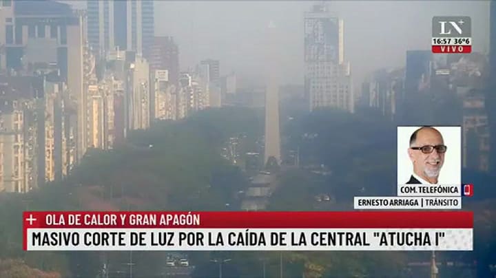 Caos de tránsito por el apagón en todo el país