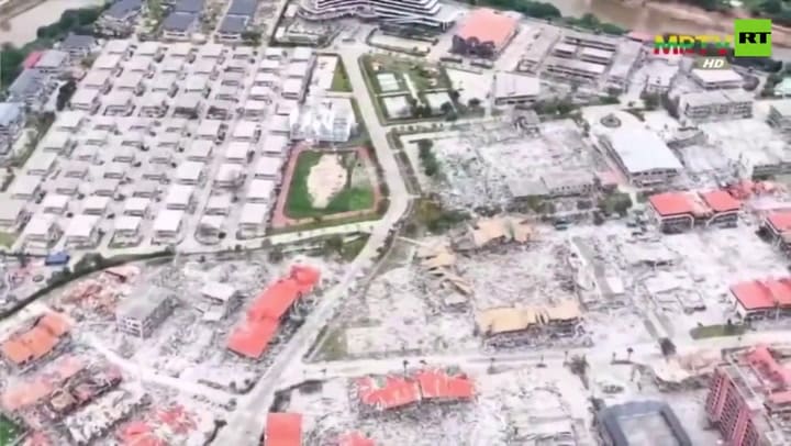 El ejército de Myanmar derribó edificios utilizados como centros de estafas en línea