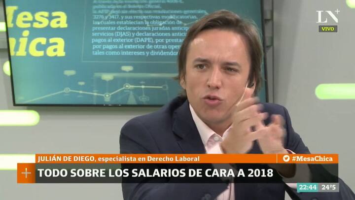 Julián De Diego, sobre las paritarias del año que viene
