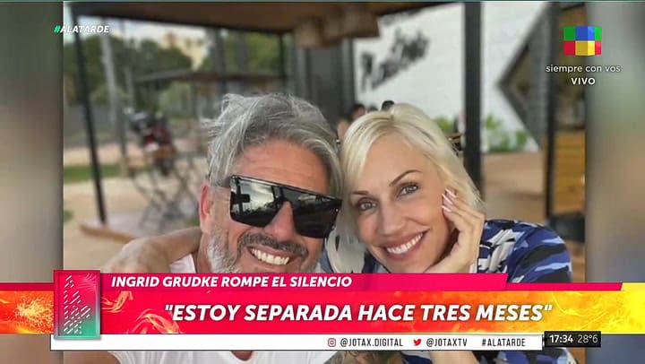 Ingrid Grudke confirmo sus separacion