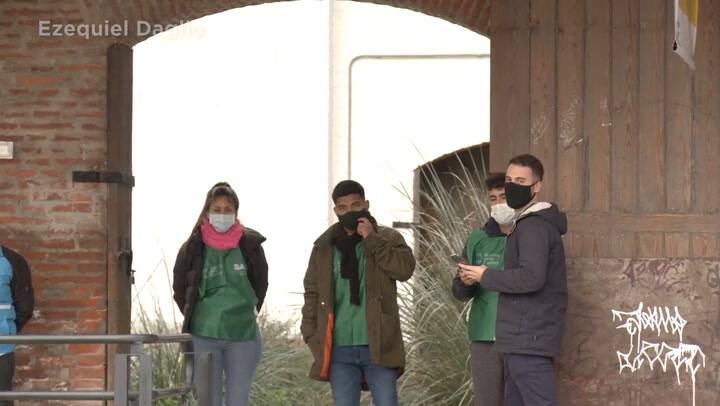 Vacunatorio en el Parque de la Estación