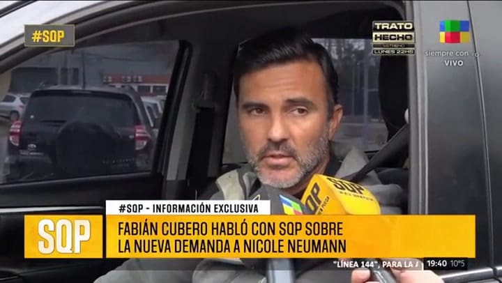 Fabián Cubero habló de su conflicto con Nicole Neumann