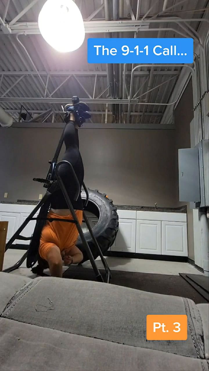 Quedó atrapada en una máquina del gimnasio y llamó a la policía