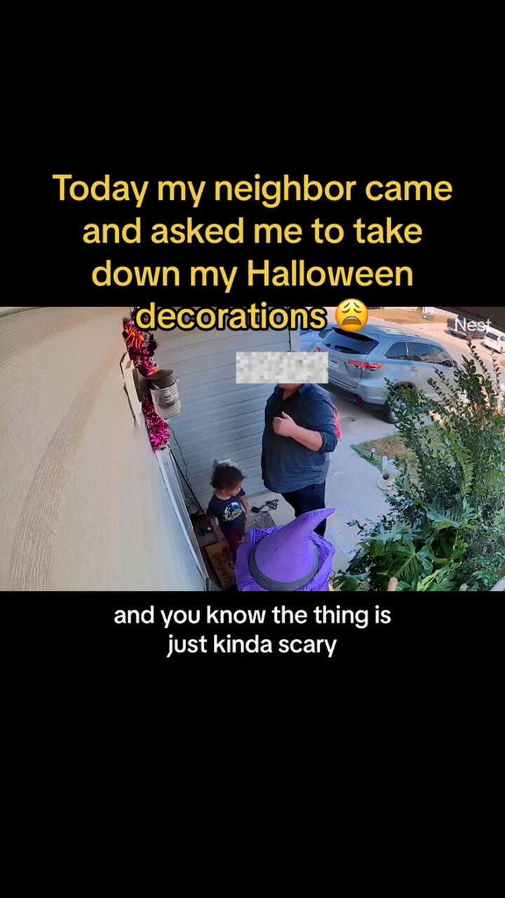Halloween: el gesto solidario de una mujer con un vecino angustiado que se hizo viral en las redes sociales