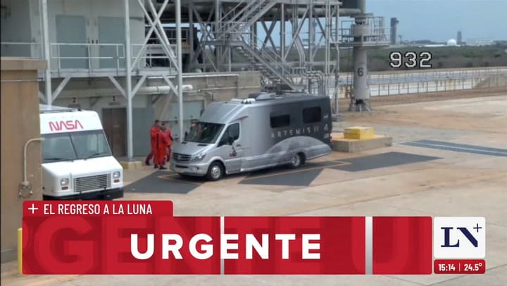 Los astronautas ya se encuentran dentro de la nave