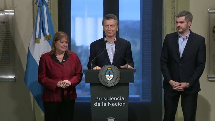 Conferencia de Prensa del jefe de Gabinete Marcos Peña y la Canciller Susana Malcorra