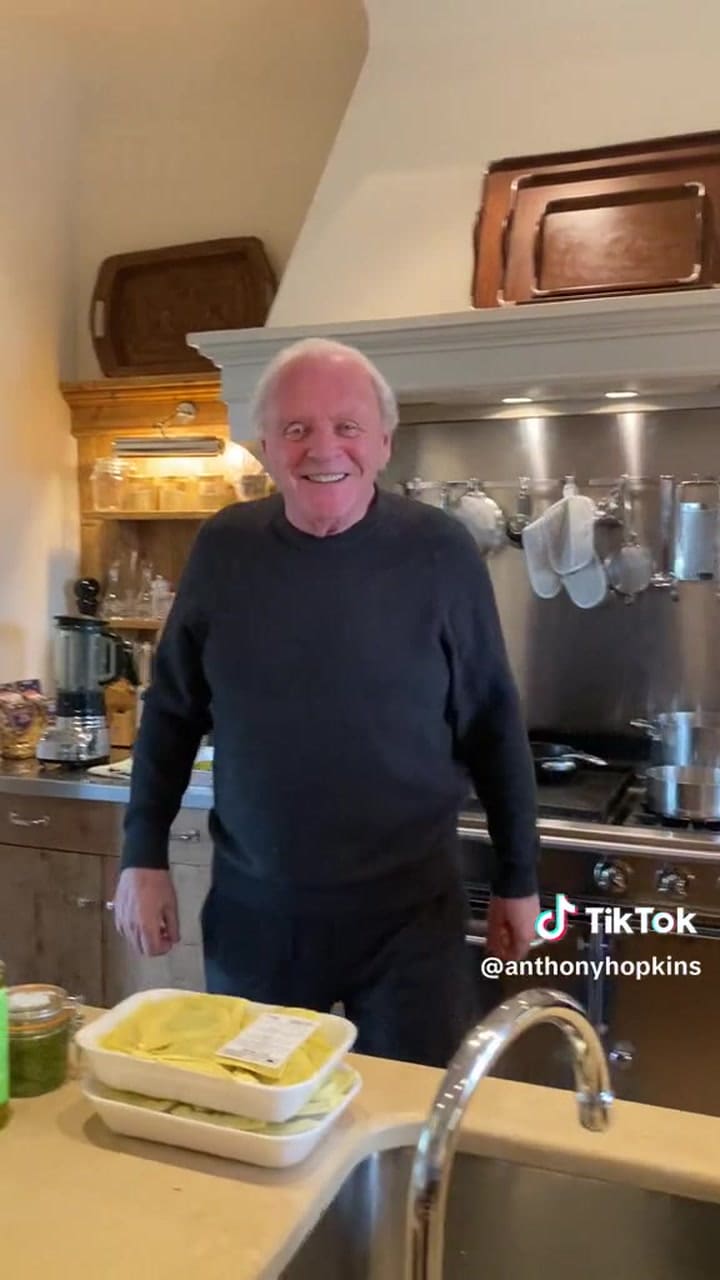 Anthony Hopkins sorprendió a todos sus seguidores con un video inédito