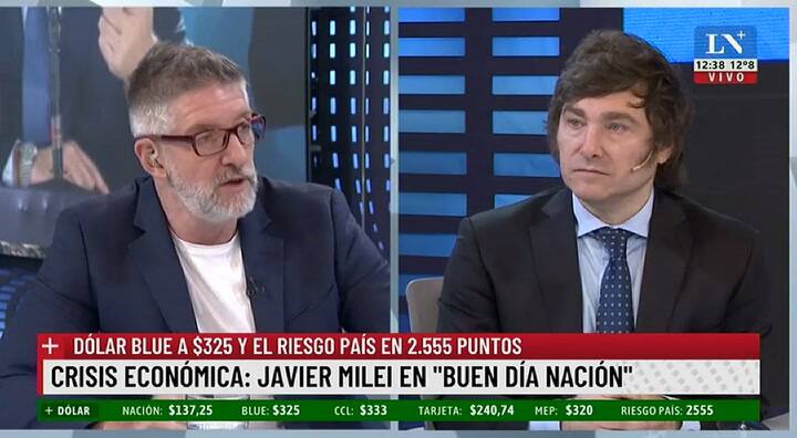 Javier Milei con Novaresio en LN+: “No estoy de acuerdo con la venta de niños”