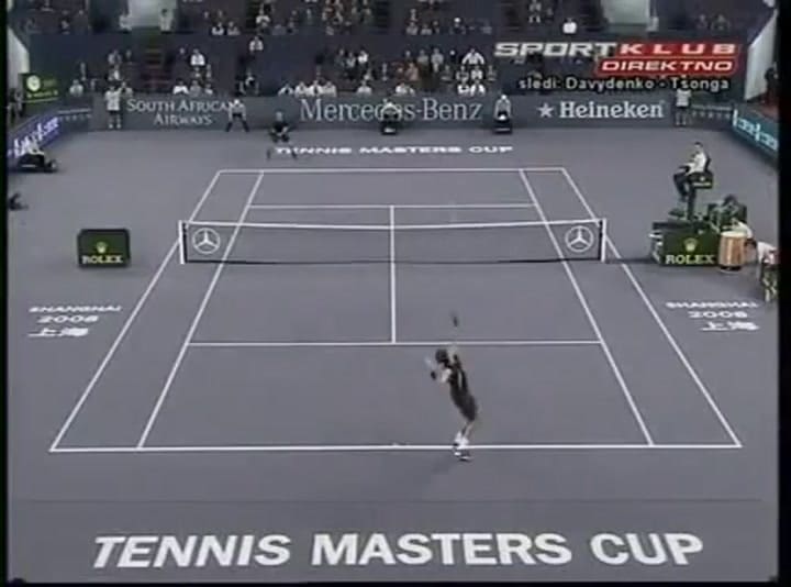 Djokovic vs. Del Potro - (Shanghai Masters Cup'08) - Fuente: YouTube