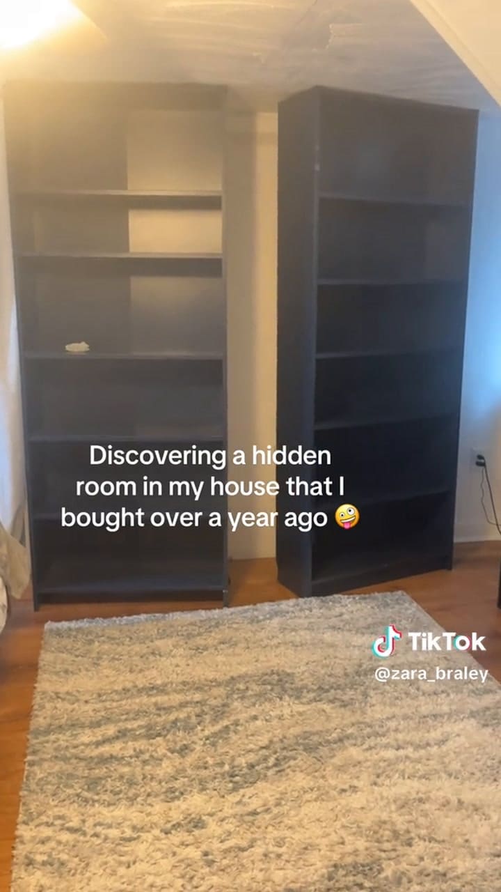 Una joven de Maine descubrió una habitación oculta en su casa
