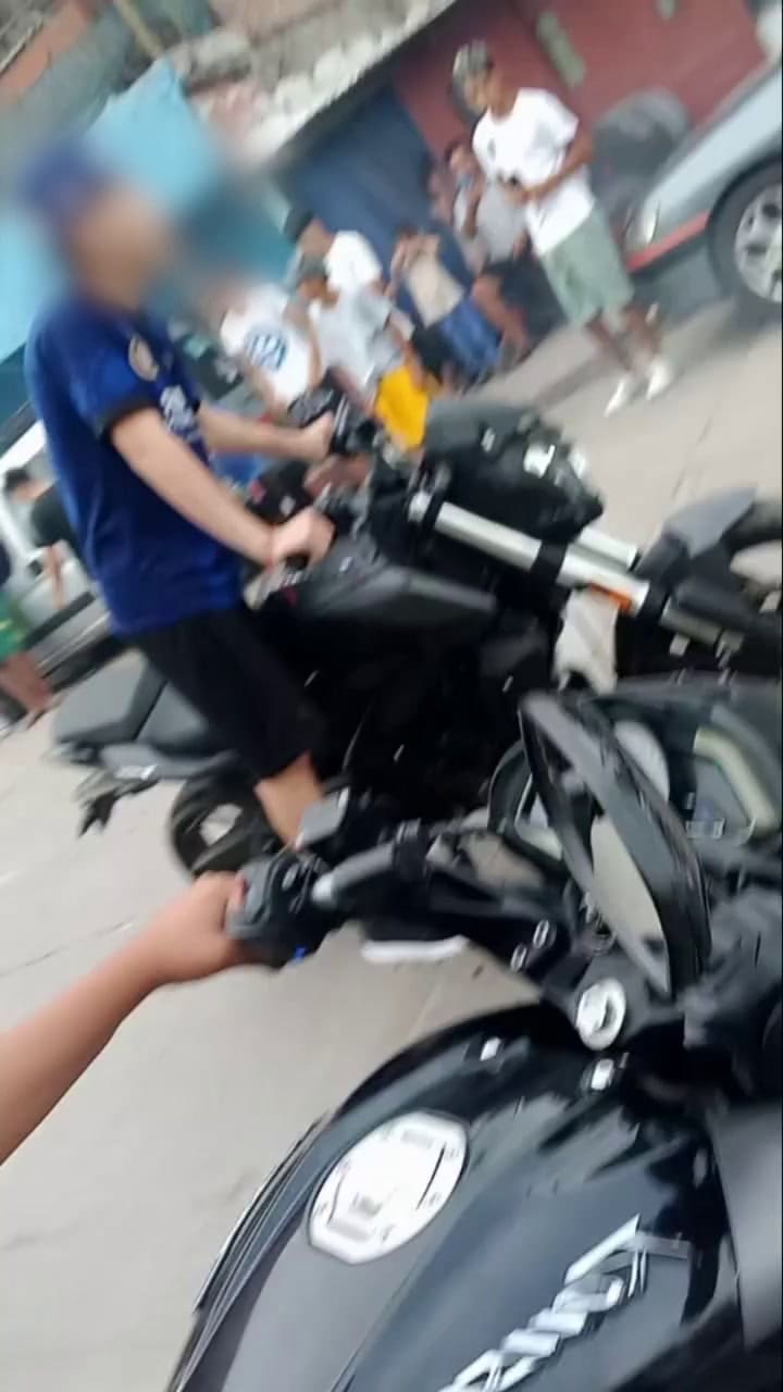 Así despedían al delincuente hoy en Villa Celina