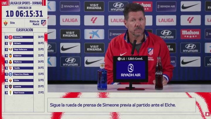 La declaración del Cholo Simeone tras la caída en la final de la Copa del Rey