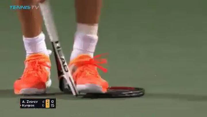Cuando Zverev perdió la paciencia