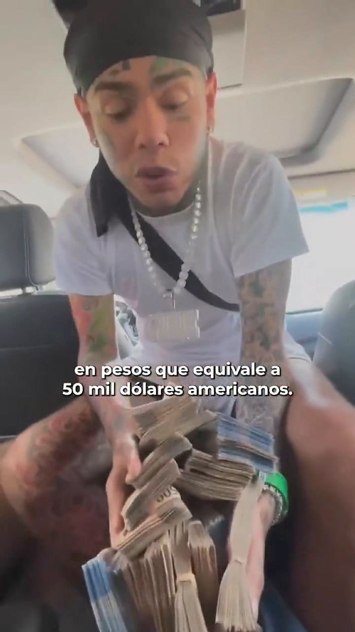 Tekashi 6ix9ine sorprendió con un millón de pesos a una familia en Cancún