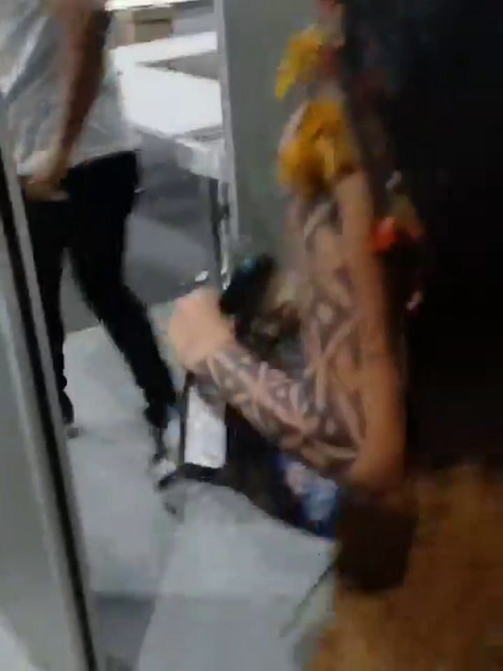 The moment demonstrators break down the door at the COP30 venue