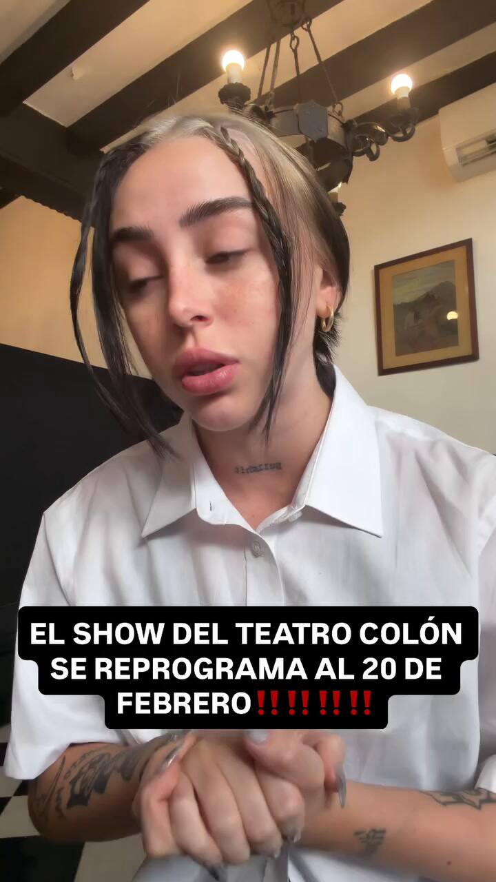 Nicki Nicole reprogramó su show en el Teatro Colón por el paro general