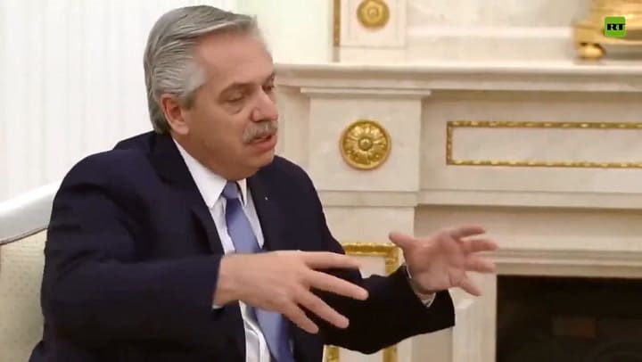la Argentina tiene que ser la puerta de Rusia a América Latina', Alberto Fernández días atrás.