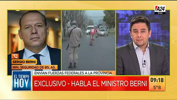 Sergio Berni sobre posible renuncia