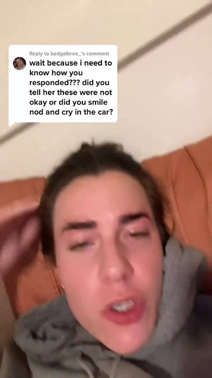 La mujer explicó a sus seguidores que no reclamó a la persona que le hizo el tratamiento