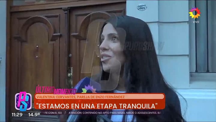Valentina Cervantes habló de los rumores de romance entre Enzo Fernández y Pampita