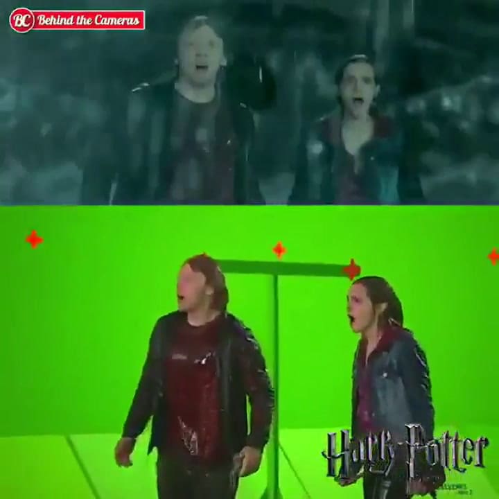 Así son las escenas de Harry Potter sin la magia del cine - Fuente: Twitter
