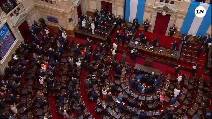 El discurso completo de Javier Milei por la apertura de sesiones 2026 en el Congreso