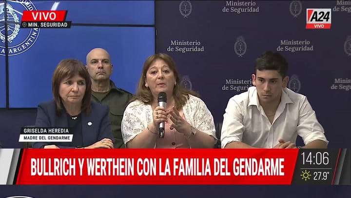 El momento en el que la madre de Nahuel Gallo, el gendarme detenido en Venezuela, se quebró