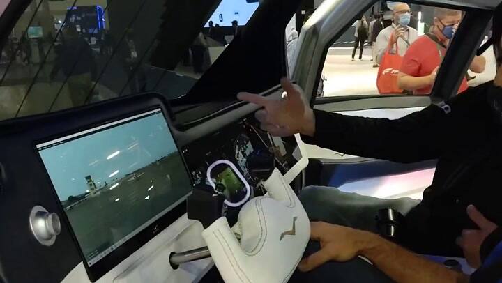 Una prueba en el simulador del auto volador Aska