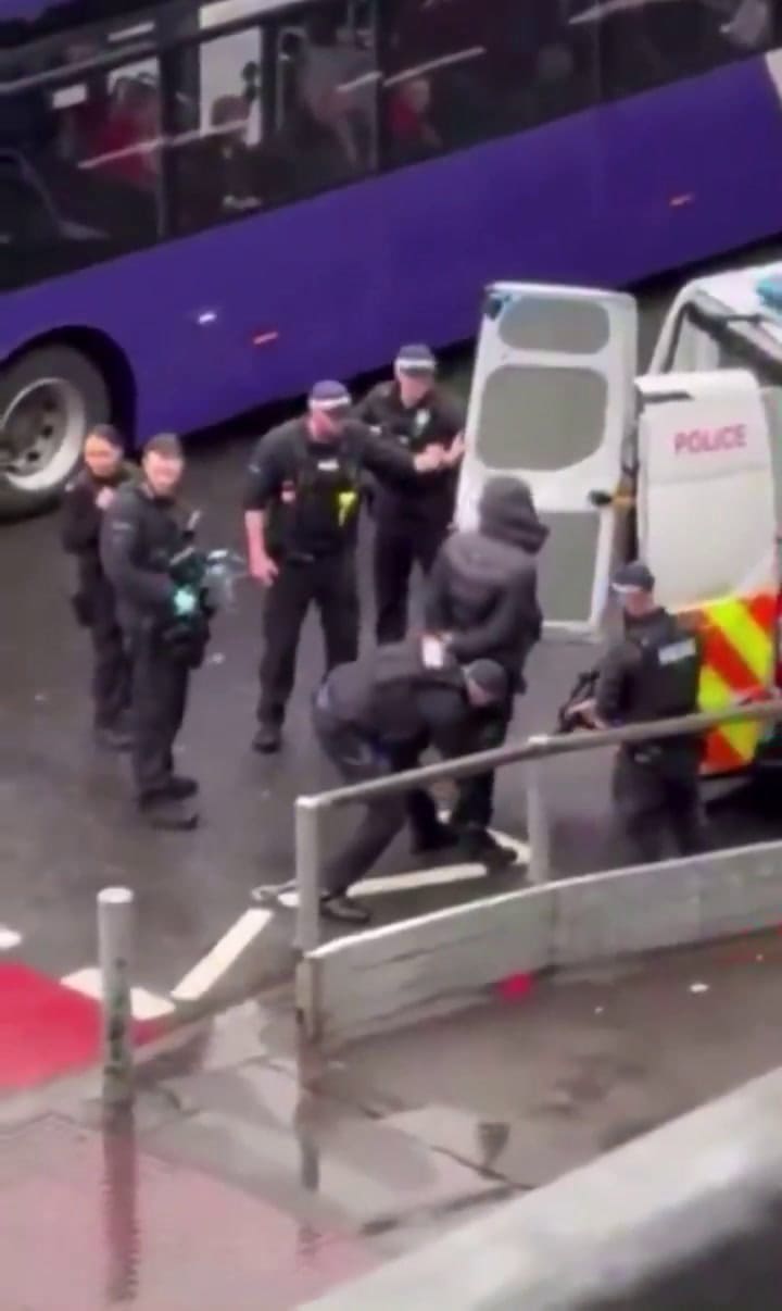 La detención del sospechoso