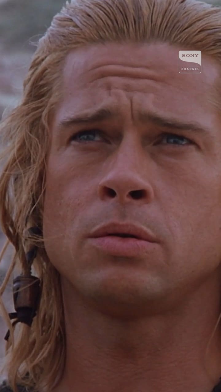 Brad Pitt en una de sus escenas recordadas en Troya