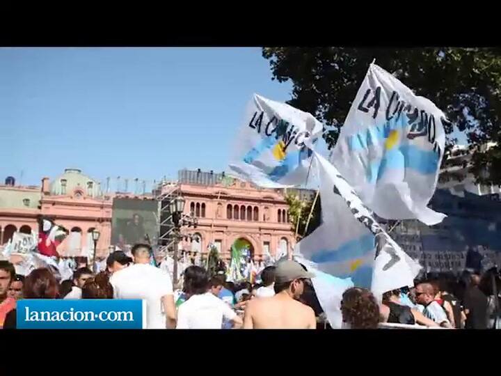 La fiesta kirchnerista en Plaza de Mayo