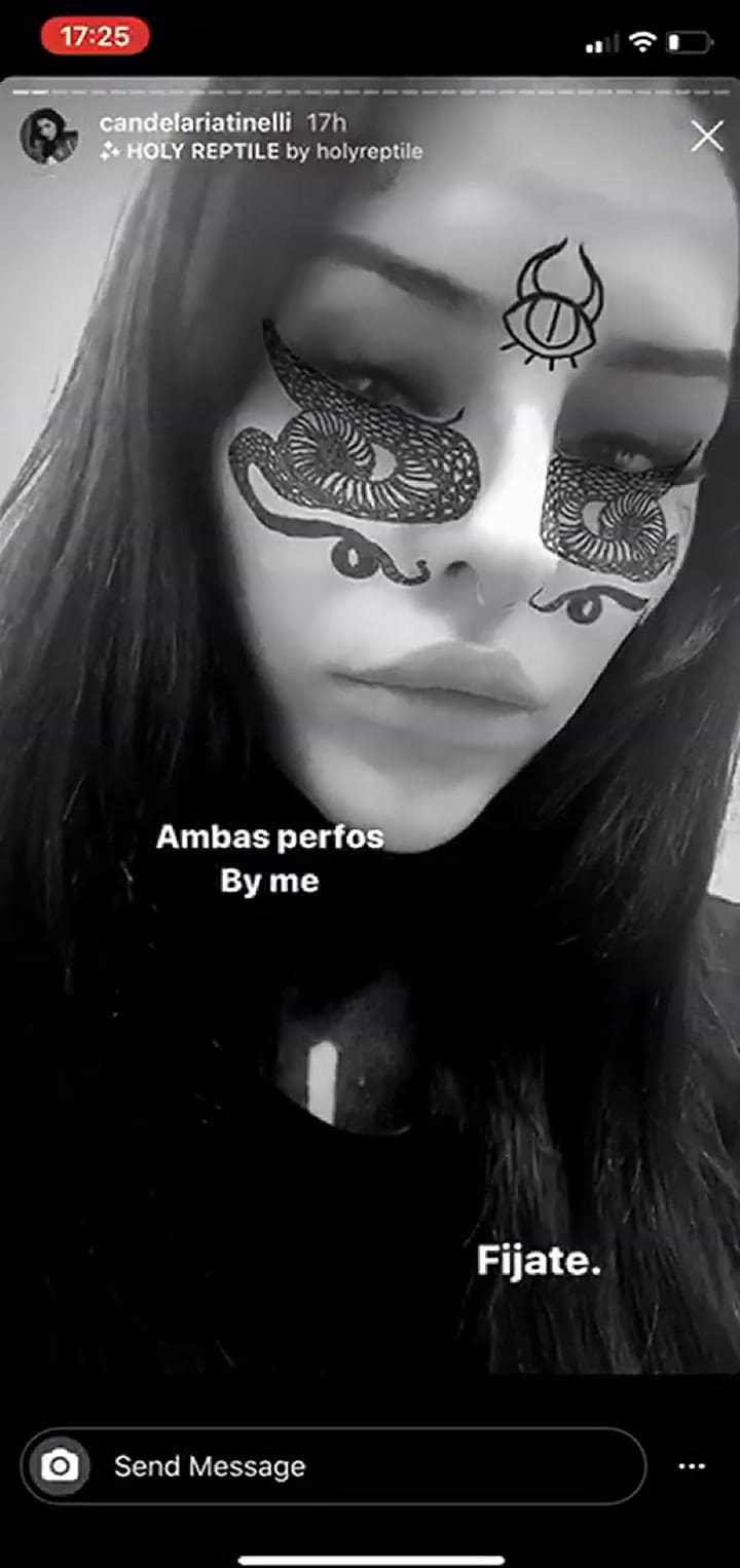 Contra las críticas: Cande Tinelli se perforó en su casa y mostró el resultado