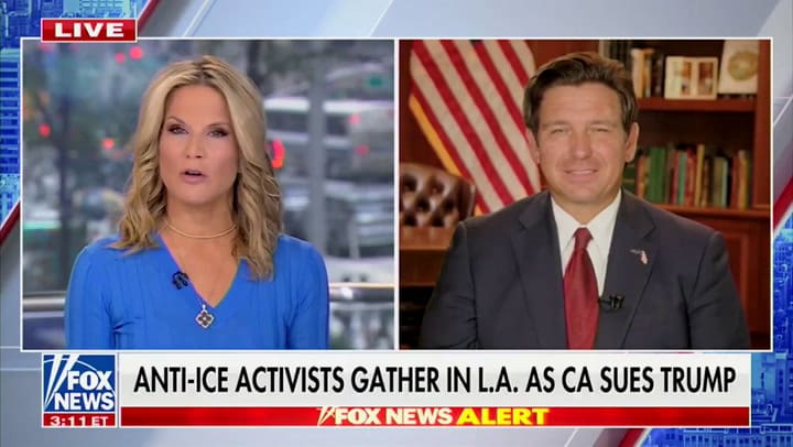 La fuerte crítica de Ron DeSantis a Gavin Newsom