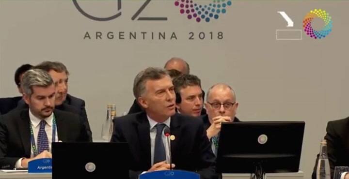 El discurso de apertura de Mauricio Macri, en el G20