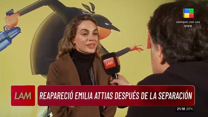 Emilia Attias hablo publicamente tras su separacion