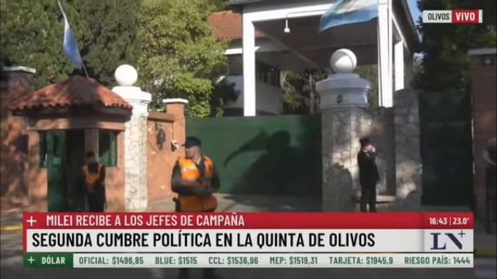 El Mago sin Dientes fue hasta la Quinta de Olivos y volvió a pedir una reunión con Javier Milei