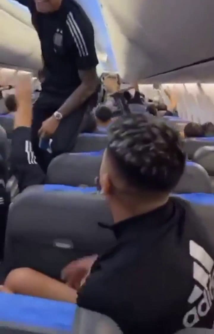 Los festejos de la selección argentina tras clasificar al Mundial