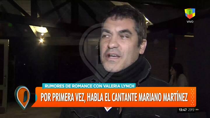 El cantante Mariano Gabriel Martínez habla de su relación con Valeria Lynch - Fuente: AméricaTV