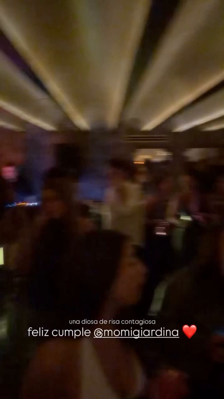 Sofi Martínez compartió fragmentos del festejo de Momi Giardina