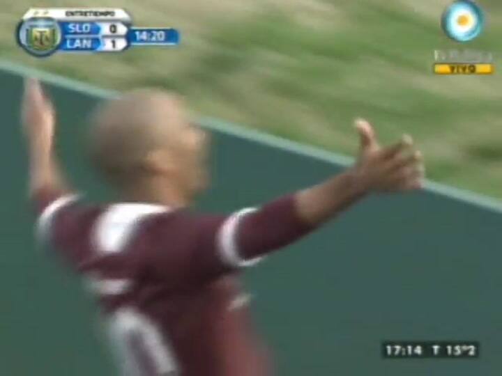 El gol de Lanús frente a San Lorenzo
