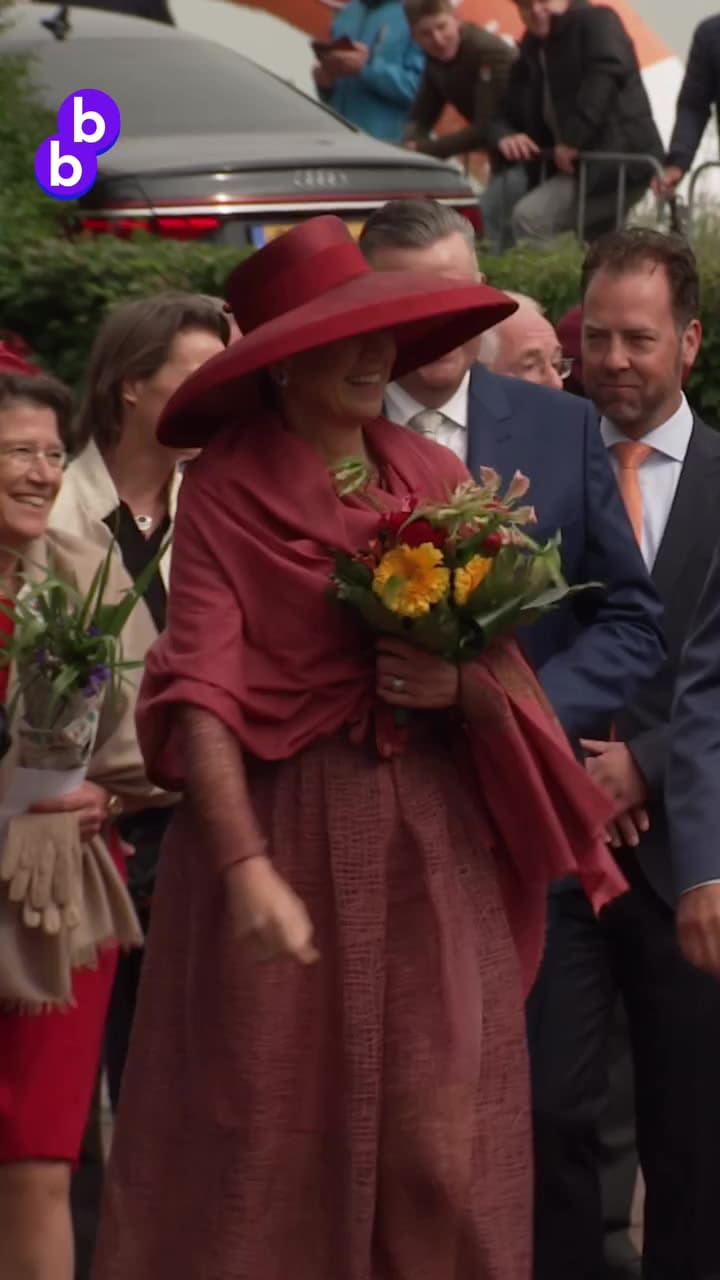 La reina Máxima se robó todas las miradas con su sofisticado look