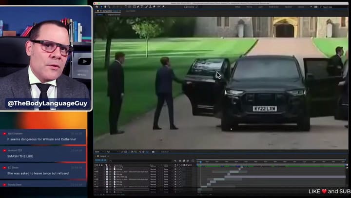 El lenguaje corporal de los príncipes de Gales y los duques de Sussex frente al castillo de Windsor