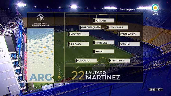 Así comenzó su relato la primer comentarista mujer - Fuente: TV Pública