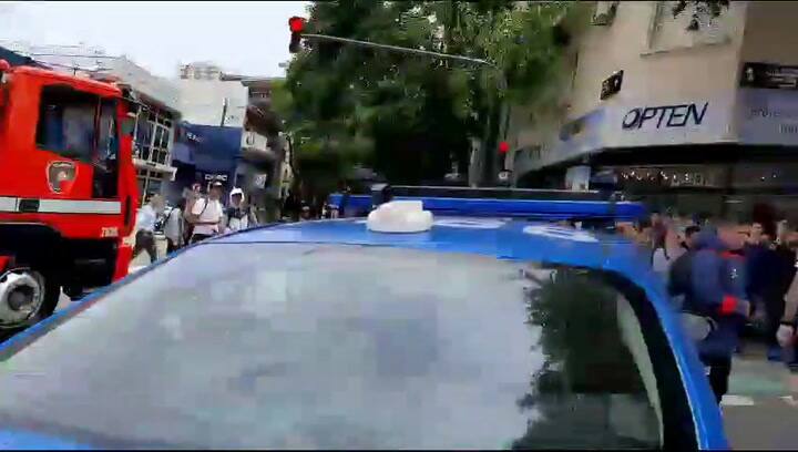 Choque y vuelco en Belgrano