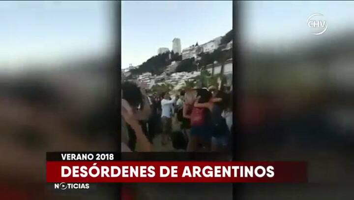 Argentinos descontrolados en Reñaca