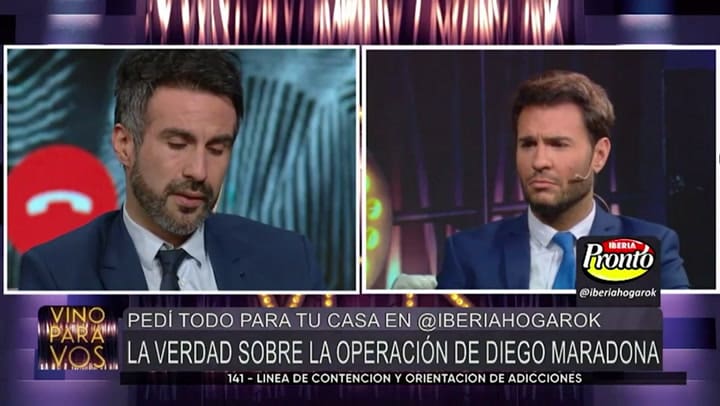 Luque explicó quién estuvo a cargo de la operación de Maradona - Fuente: Vino para vos
