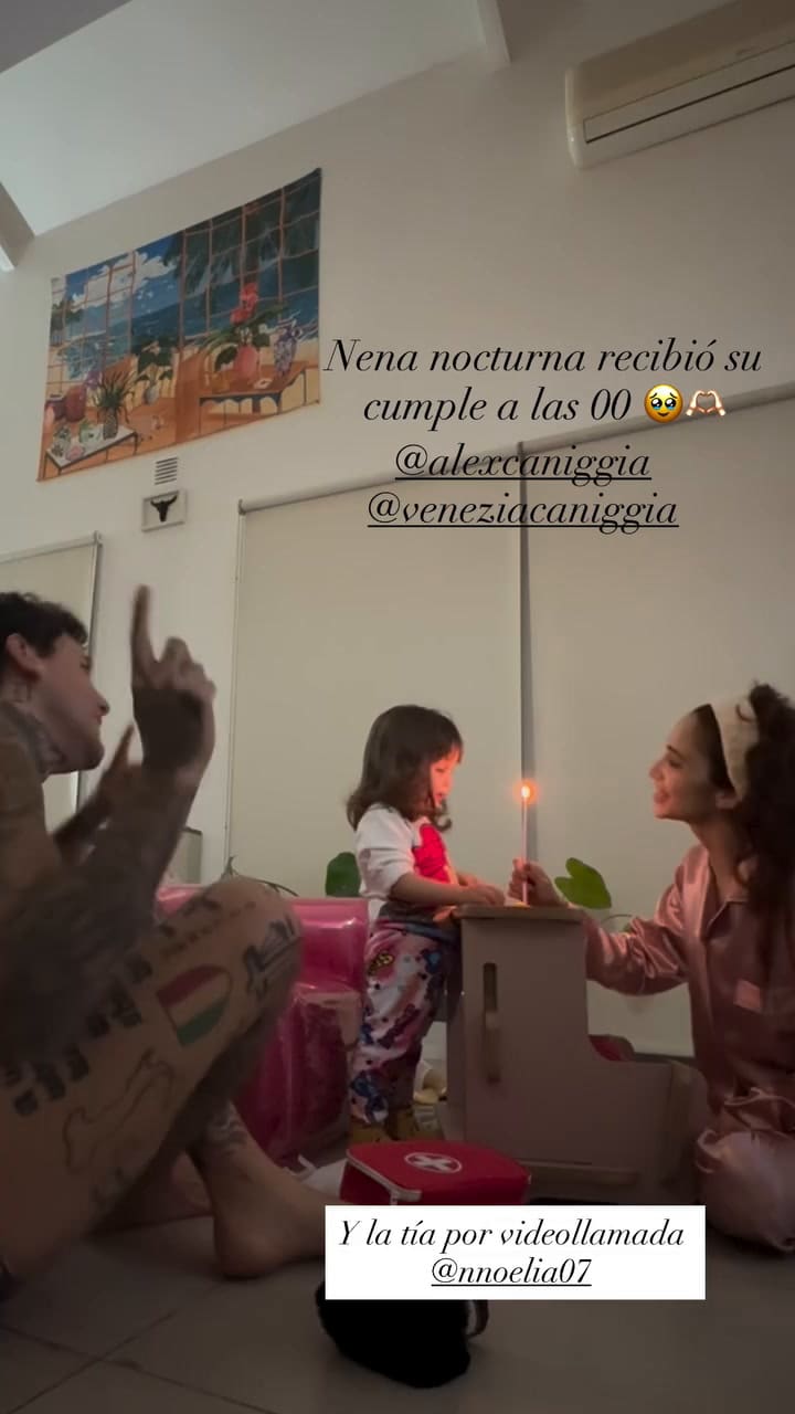 Venezia Caniggia celebró su segundo cumpleaños