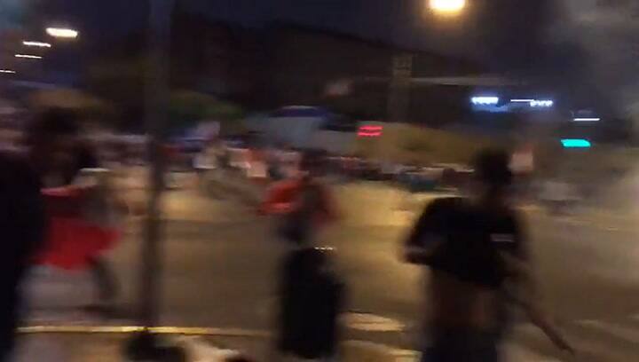 Las manifestaciones continuaban durante la cadena nacional de Dina Boluarte